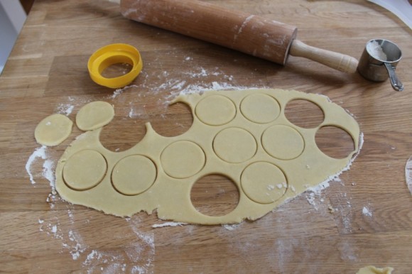 roll out and cut dough #shop #cbias #holidaybutter