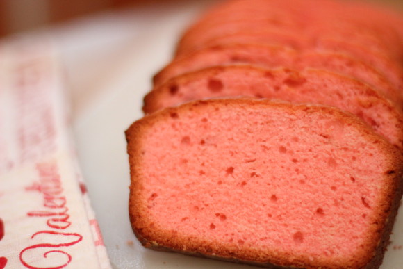 Pink pound cake