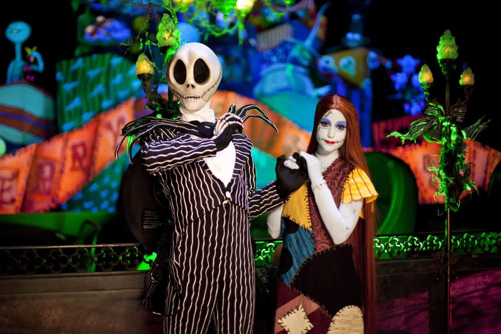 Jack and Sally from the Nightmare Before Christmas