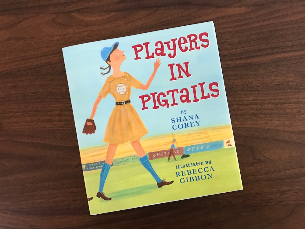 Players in Pigtails is a great book about women in baseball. Perfect for our softball loving player.