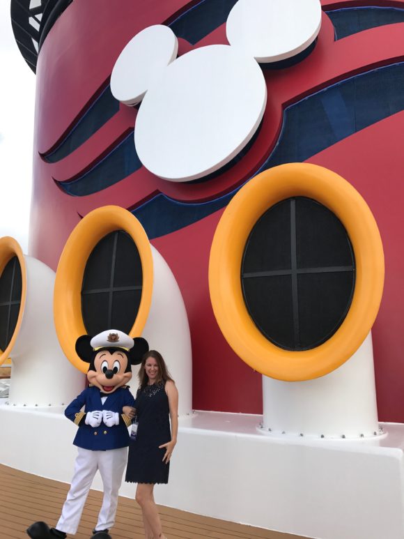 Mickey on the Disney Wonder