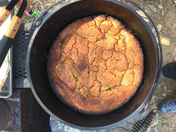 Dutch oven dump cake