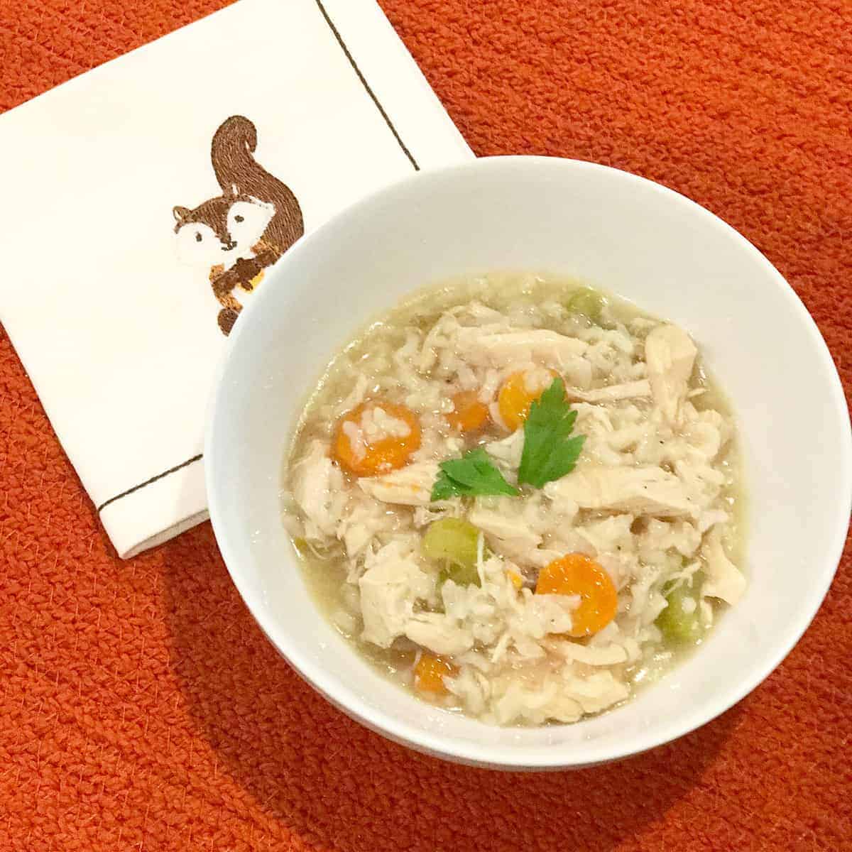 Chicken and rice soup