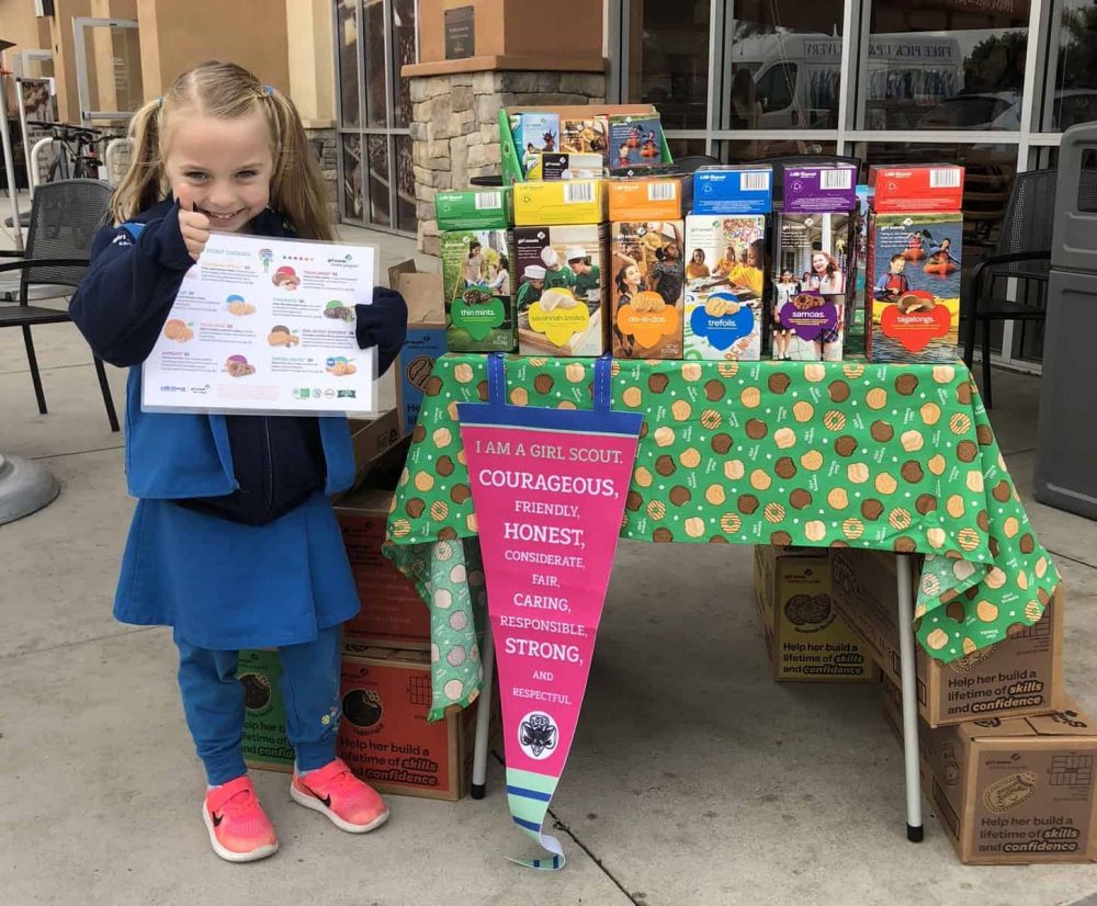 Girl Scout Cookie Booth