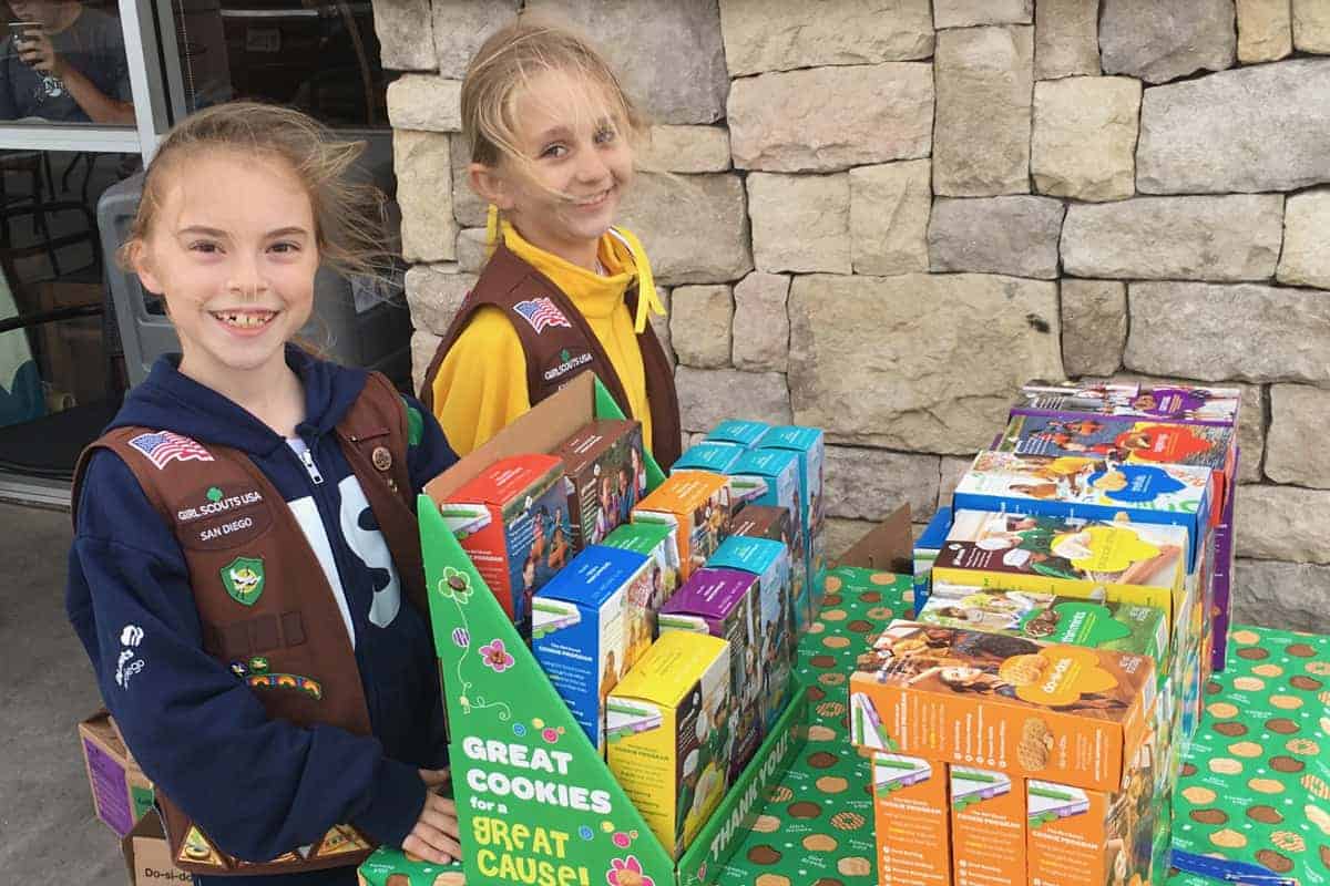Girl Scout Cookie booth time