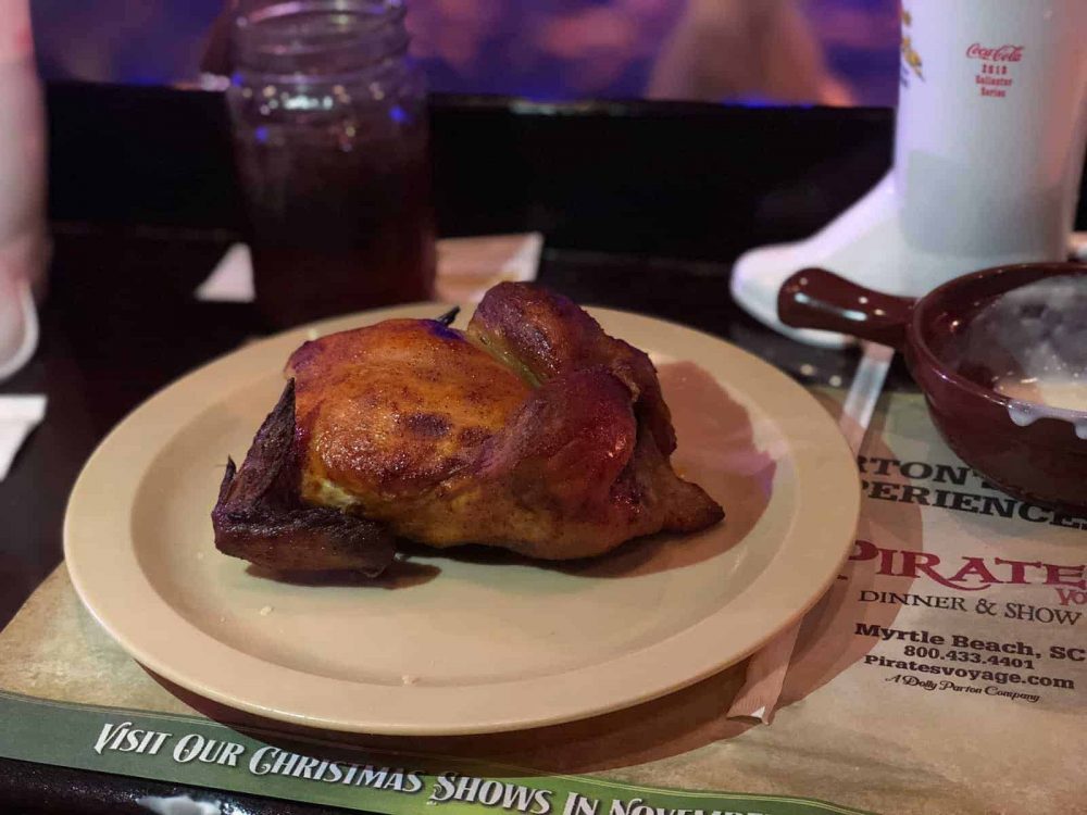 Chicken Dinner at the Dolly Parton's Stampede
