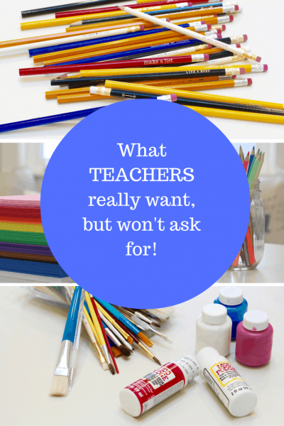 What Teachers really want, but won't ask for!