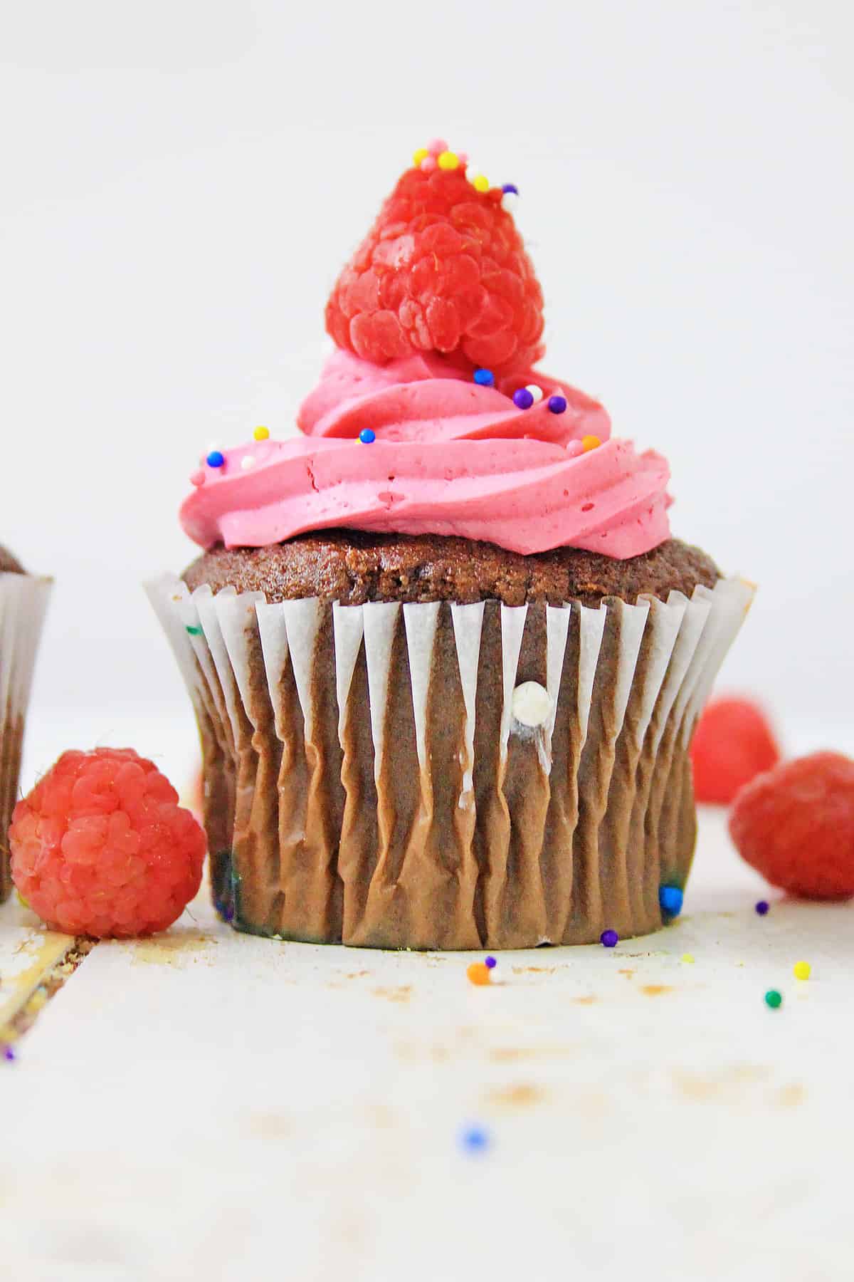 Raspberry cupcake