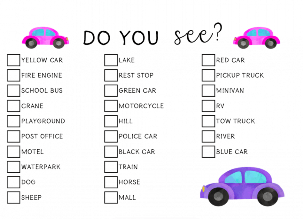 Car Games Printable, Road Trip Games, Road Trip Activity, Kids Road Trip  Games, Car Games, Travel Games for Kids, Kids Travel Activities 