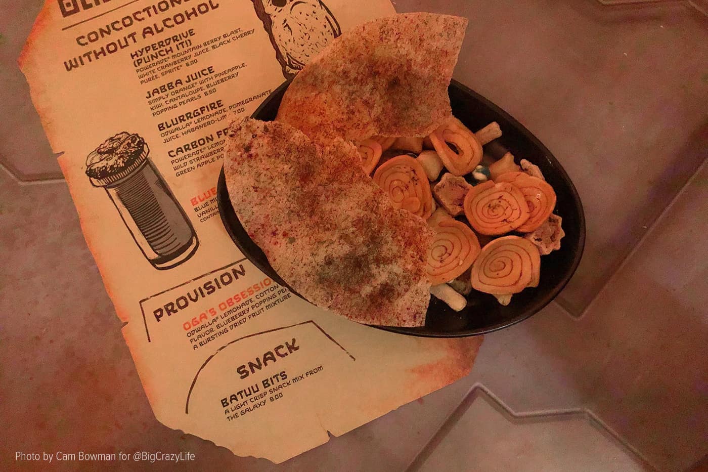 "Batuu Bits" snack option from Oga's Cantina