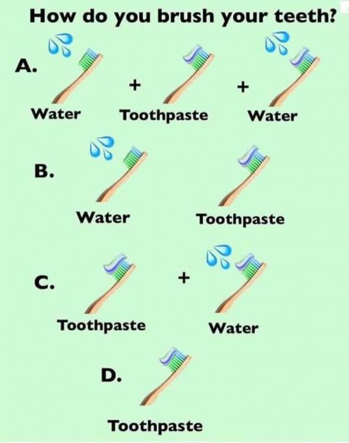 tooth brush chart