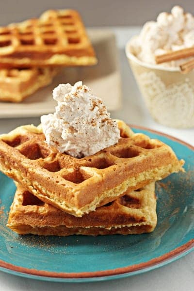 eggnog waffles