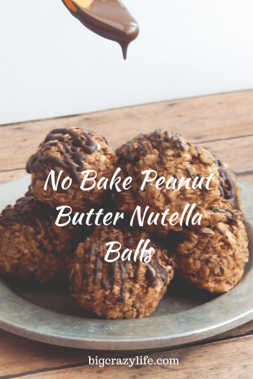 no bake nutella peanut butter balls