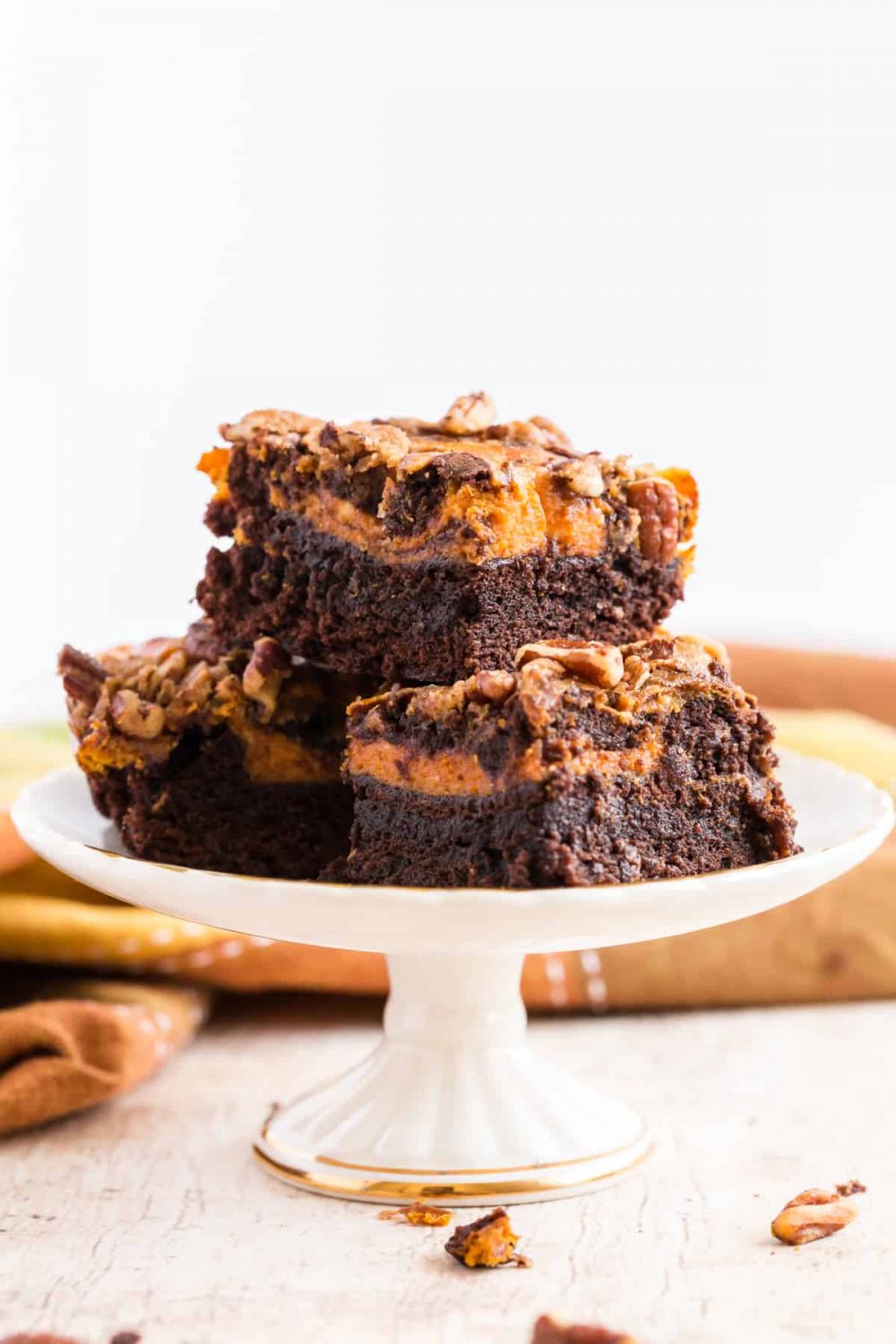 pumpkin cheesecake brownies