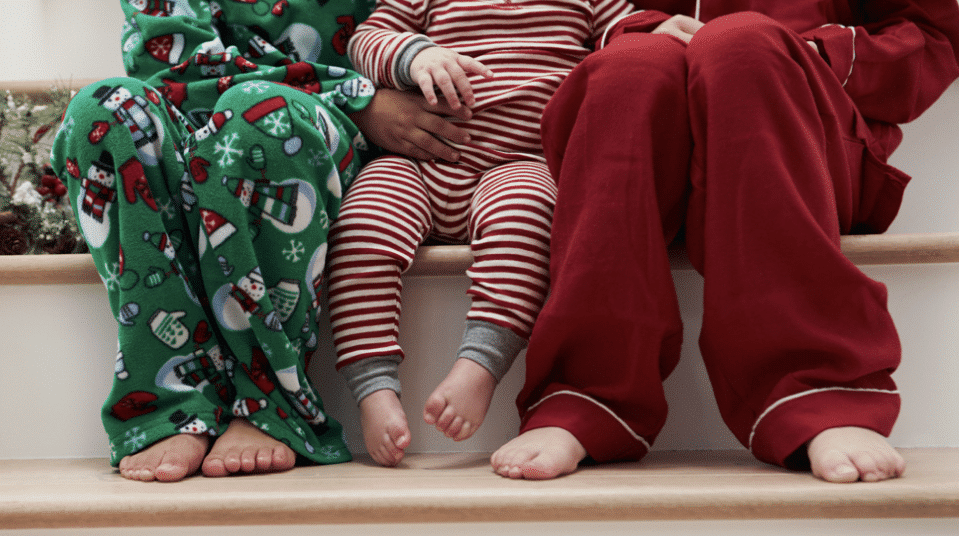 Christmas Matching Family Pajamas Red Plaid Truck with Christmas Tree Green  Plaid Pajamas Set With Baby