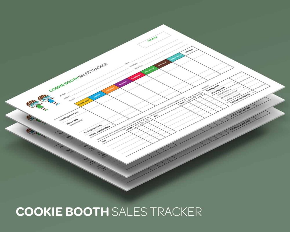 Cookie Booth Sales Tracker