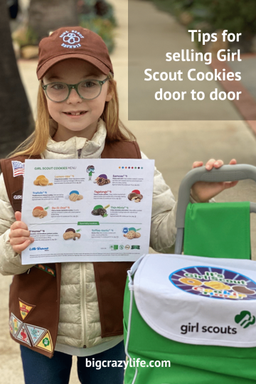 Selling Girl Scout cookies