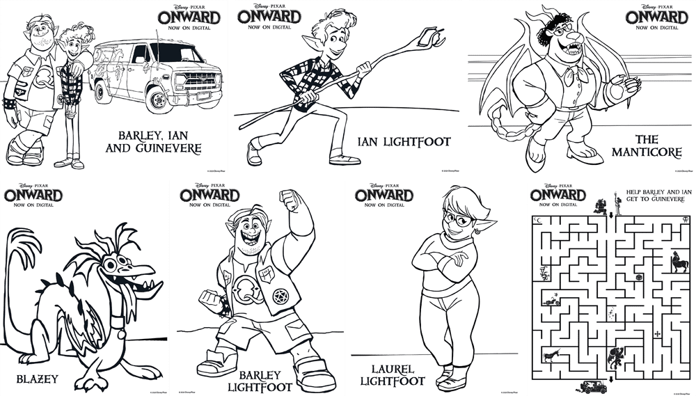 Onward coloring sheets