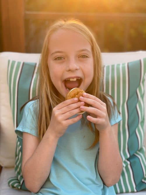 Enjoying a whoopie pie