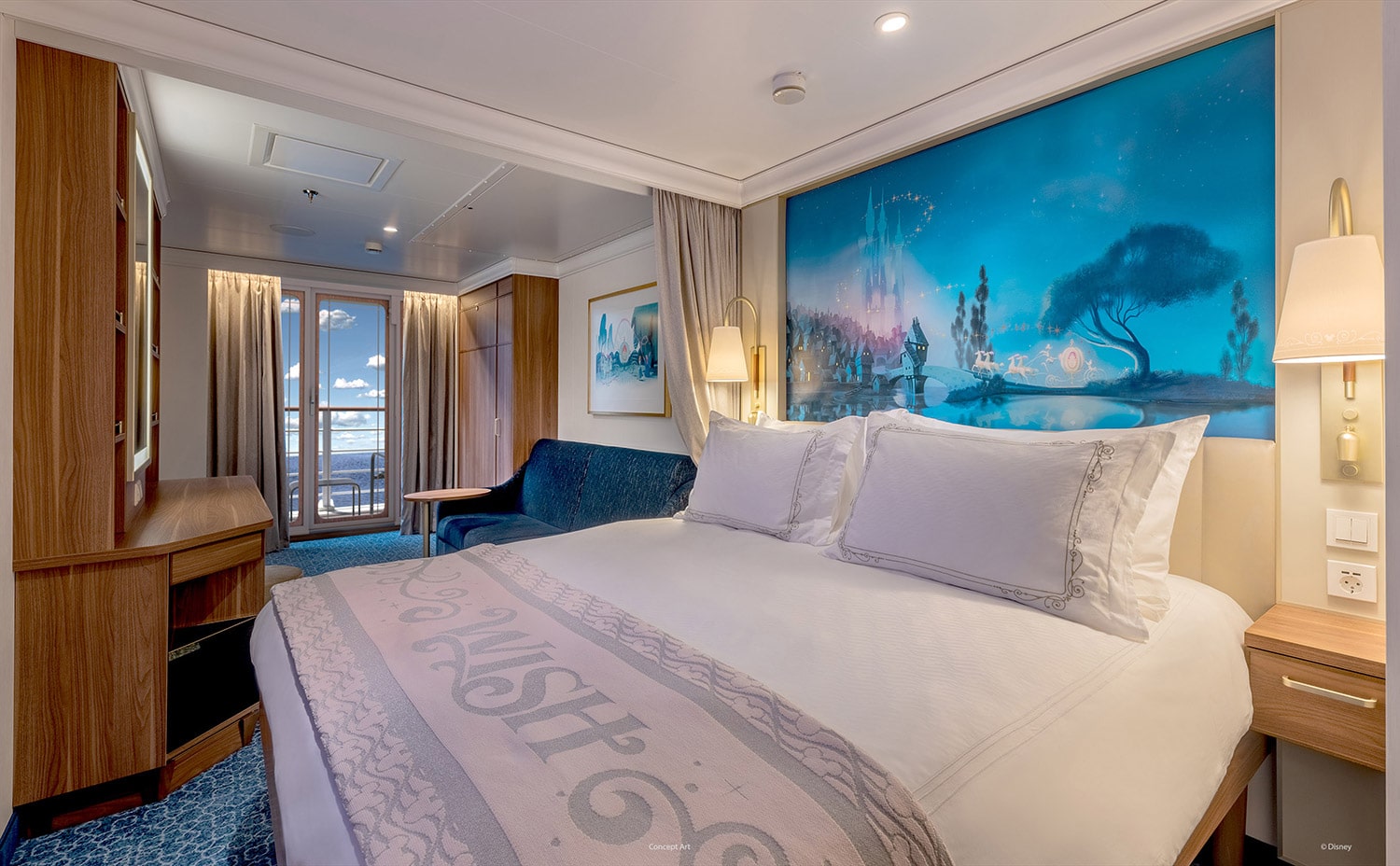 Verandah Stateroom on the Disney Wish